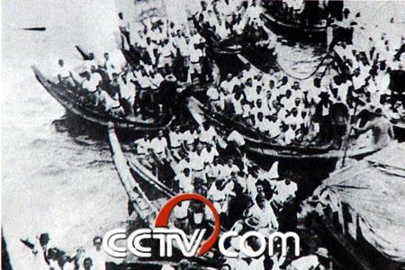 回国参加抗战的南侨机工启程回国。